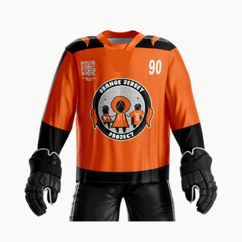 Orange Hockey Jerseys
